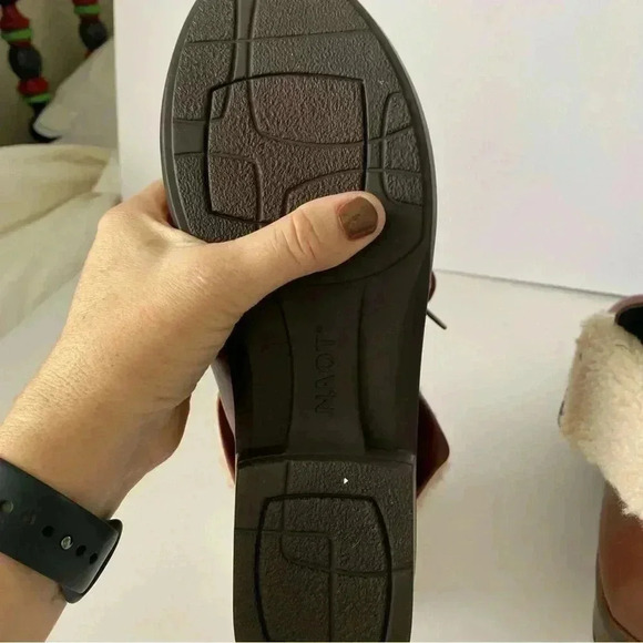 Naot Pali Shearling Lined Boots Lace Up Size 40 - Picture 5 of 11